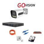 Go Vision 1'li 4MP 4K UltGo ra HD IP Güvenlik Kamera Seti (Gece Görüşlü, Dış Mekan Uyumlu) 8697427079775