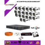 Go Vision 20'li Güvenlik 4mp Ip Kamera Seti - Beyaz
