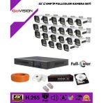 Go Vision 22'li Güvenlik 4mp Ip Kamera Seti - Beyaz