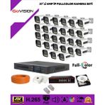 Go Vision 27'li Güvenlik 4mp Ip Kamera Seti - Beyaz