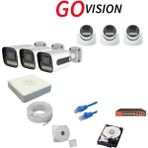 Go Vision 6'lı 4mp 4K Ultra Hd Ip Güvenlik Kamera Seti (Gece Görüşlü, Dış Mekan Uyumlu) - yok