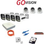 Go Vision 7'li 5mp 4K Ultra Hd Ip Güvenlik Kamera Seti (Gece Görüşlü, Dış Mekan Uyumlu) - Yok