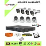 Go Vision 8'li 5mp 4k Ultra İp Kamera Seti