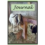 Goat, 125 page paperback journal, lined, 6x9, green, farm, homestead, Alpine, gift for her or him, birthday, school supplies, office stationary, Christmas gift