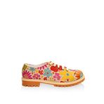 Goby TMK6509 Renkli Sweet Owl Kadın Oxford Ayakkabı