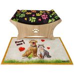 gobypet always the best Kedi Yatağı, Kedi Hamağı, Kedi Hamağı ile kedi halısı, Kedi Şezlongu, Kedi Berjeri, Kedi Sallanan Sandalye, Kedi Yatağı ve Hamak, Kedi Oyun Alanı, Köpek Yatağı, Köpek Salıncağı (Pati Desenli)