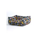 GOBYPET Desenli Kedi-Köpek Yatağı, Küçük Irk Köpek Yatağı, Yumuşak Kedi Yatağı, Köpek Yatağı Minder 45x50x22