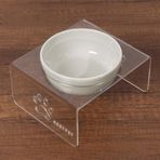 GOBYPET Mama Kabı, Pleksi Kedi Mama ve Su Kabı ile Paspası, Seramik Mama ve Su Kabı, Pleksi Kedi, Köpek Mama kabı, Pet Feeder (Metal Kase)
