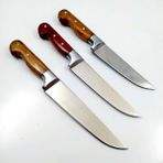 Göcen 3 Lü Bıçak Seti Mutfakbıçağı Salata Bıçağı Et Bıçağı Sebze Bıçağı Hediyelik Bıçak Paslanmaz Bıçaklar