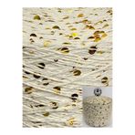 göçer Çanta İpi / Örgü İpi %100 Pamuk 3mm 6mm Ten Rengi Gold Iri Pullu Örgü Ipi Görsel Net 200gr