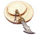 God of War Chaos Blade Uyumlu Anahtarlık, Metal, Gümüş Renk, Unisex Yetişkin, Kratos Karakteri Temalı