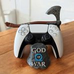 God Of War Ps4 / Ps5 Xbox Uyumlu Kol Tutucu Stand Joystick Standı Ragnarok - Açik Mavi