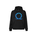 God of War Ragnarok Oyun Gamer Ön Baskılı Sweatshirt Unisex Kapüşonlu Hoodie Siyah