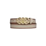 GoDeri %100 Hakiki Deri, Gold Örgü Tokalı 3 Cm Vizon Kadın Kemeri; Elbise, Pantolon Kemeri=3cm-kdn-45