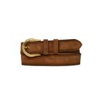 GoDeri %100 Hakiki Deri, gold tokalı 4 Cm Süet Sütlü Kahverengi Kadın Kemeri; Kot, Spor Kemer=süet.70.SÜTKA