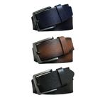 GoDeri %100 Hakiki Kaliteli Deri 3'lü Süper Set Kot, Spor Kemer 4.5 cm DK3LÜ-112233