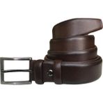 GoDeri Deri Kahverengi Klasik Kumaş Pantolon Kemeri 3,5 cm - 130 cm