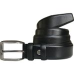 Goderi Deri Siyah Klasik Kumaş Pantolon Kemeri 3,5 cm - 135 cm