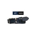 GoDeri Hakiki Deri Çift Taraflı 4 Cm Kemer; Lacivert, Siyah DK-ÇİFT.DUZ-LASİ