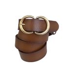 Goderi Hakiki Deri Gold C? Tokalı Tosado Ince Kadın Kemeri=3Cm-Kdn-37 90 Cm