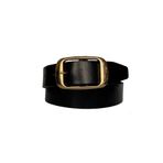 GoDeri Hakiki Deri Gold Tokalı Kadın Kot, Spor Kemer 4 Cm AN-BYN-25