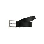 Goderi Hakiki Deri Siyah Kumaş Kemeri 3.5 Cm, Dk, 0077, 130 Cm