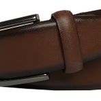 Goderi Hakiki Deri Taba Klasik Kumaş Pantolon Kemeri 3.5 Cm, 130 Cm