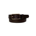Goderi%100 Hakiki Deri Gold Dikdörtgen Tokalı Koyu Kahverengi Ince Kadın Kemeri, 3Cm, 3Cm, Kdn, 05, 90 Cm