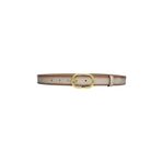 Goderi%100 Hakiki Deri, Gold Oval Tokalı 3 Cm Lacivert Kadın Kemeri; Elbise, Pantolon Kemeri, 3Cm, Kdn, 32, 120 Cm