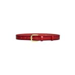 Goderi%100 Hakiki Deri, Gold Tokalı 3 Cm Kırmızı Kadın Kemeri; Elbise, Pantolon Kemeri, 3Cm, Kdn, 31, 95 Cm