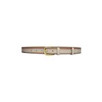 Goderi%100 Hakiki Deri, Gold Tokalı 3 Cm Vizon Kadın Kemeri; Elbise, Pantolon Kemeri, 3Cm, Kdn, 31, 95 Cm