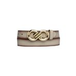 Goderi%100 Hakiki Deri, Gold Tokalı 3 Cm Vizon Kadın Kemeri; Elbise, Pantolon Kemeri, 3Cm, Kdn, 43, 105 Cm