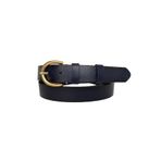 Goderi%100 Hakiki Deri Gold Tokalı Lacivert Ince Kadın Kemeri, 3Cm, 3Cm, Kdn, 02, 100 Cm