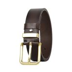 Goderi%100 Hakiki Deri Gold Tokalı, Metal Köprülü Koyu Kahverengi Kadın Kot Kemeri, 4 Cm, 2Li, Met.Köprü, 76, 125 Cm