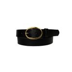 Goderi%100 Hakiki Deri Gold Tokalı Siyah Ince Kadın Kemeri, 3Cm, 3Cm, Kdn, 10, 100 Cm