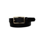 Goderi%100 Hakiki Deri Gold Tokalı Siyah Ince Kadın Kemeri, 3Cm, 3Cm, Kdn, 20, 100 Cm