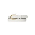Goderi%100 Hakiki Deri Gold Tokalı Süt Beyaz Ince Kadın Kemeri, 3Cm, 3Cm, Kdn, 22, 95 Cm