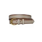 Goderi%100 Hakiki Deri Gold Tokalı Vizon Ince Kadın Kemeri, 3Cm, 3Cm, Kdn, 02, 115 Cm