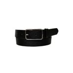 Goderi%100 Hakiki Deri Gümüş Dikdörtgen Tokalı Siyah Baskılı Ince Kadın Kemeri, 3Cm, 3Cm, Kdn, 04, 110 Cm