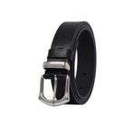 Goderi%100 Hakiki Deri Gümüş Tokalı, Metal Köprülü Siyah Kadın Kemeri, 3 Cm, 3Cm, Kd, 41, Gümüş, 95 Cm