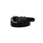 Goderi%100 Hakiki Deri Gümüş Tokalı Siyah Ince Kadın Kemeri, 3Cm, 3Cm, Kdn, 01, 95 Cm