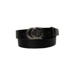 Goderi%100 Hakiki Deri Gümüş Tokalı Siyah Ince Kadın Kemeri, 3Cm, 3Cm, Kdn, 13, 110 Cm