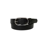 Goderi%100 Hakiki Deri Gümüş Tokalı Siyah Ince Kadın Kemeri, 3Cm, 3Cm, Kdn, 19, 95 Cm