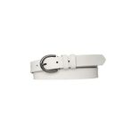 Goderi%100 Hakiki Deri Nikel Tokalı Süt Beyaz Ince Kadın Kemeri, 3Cm, 3Cm, Kdn, 03, 90 Cm