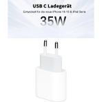 Godfroy Apple 35 W USB-C Güç Adaptörü - MD3J4TU/A (Türkiye Garantili) - Beyaz