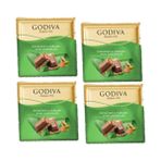 Godiva Sütlü Kare Tablet Çikolata Antep Fıstık Karamel 4 'lü - 240 gr