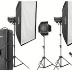 Godox DP600 III V 600W 3'lü Paraflaş Kit (LED Model Lambalı)