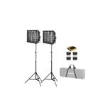 Godox LP600R K2 RGB 2'li Softboxlı Panel LED Işık Kiti (Bataryalı)