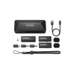 Godox Move Link Mini Apple Uyumlu Siyah Kablosuz Mikrofon Kit 2