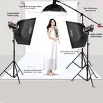 Godox QS600II W/s Pro 3'lü Paraflaş Set